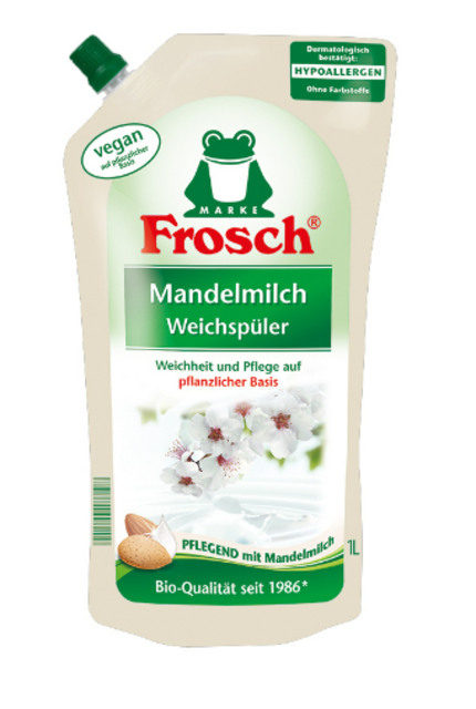 Кондиціонер - ополіскувач для білизни FROSCH Мигдальне Молочко, 1л